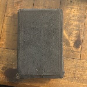 Vintage Black Leather Bible King James Version